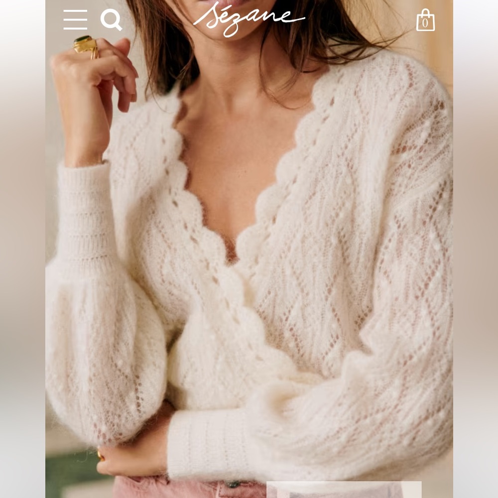 Sézane Cream Sweater